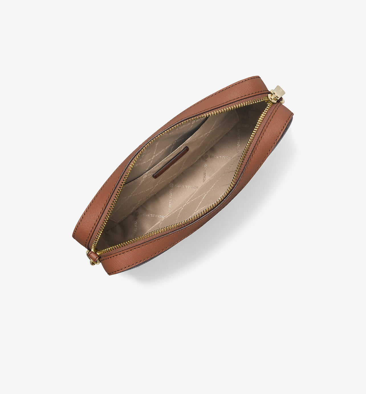 Michael Kors Jet Set Large Printed Logo Crossbody Bag-BROWN - Hemen Teslimde