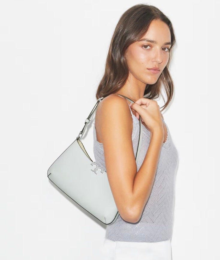 TORY BURCH ELEANOR SOFT SLIM SHOULDER BAG  -  sea