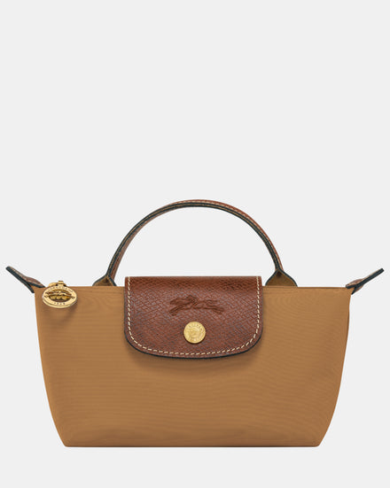 Longchamp Le Pliage Original Pouch With Handle - Fawn