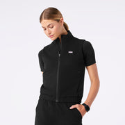 FIGS Sydney Scrub Vest-Black