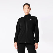 FIGS Alberta Cinched Scrub Jacket-Black