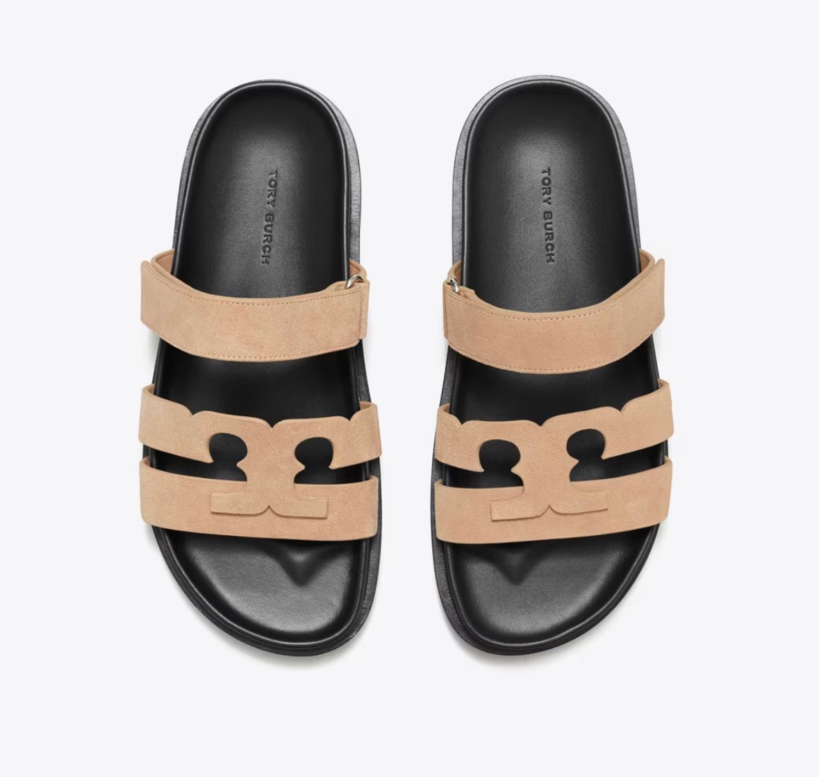 TORY BURCH INES SPORT SLIDE  - malva / perfect black