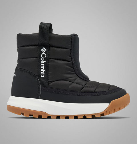 Columbia Kids' Snowtrot Mid Boot  -  Black, Sea Salt