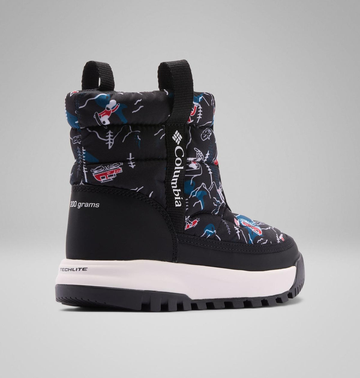Columbia Kids' Snowtrot Mid Boot  - Black, Black Mountopia