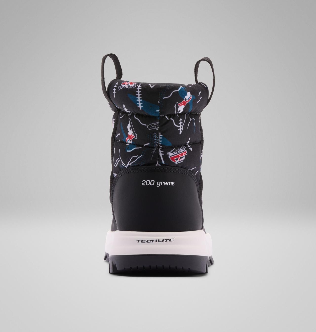 Columbia Kids' Snowtrot Mid Boot  - Black, Black Mountopia