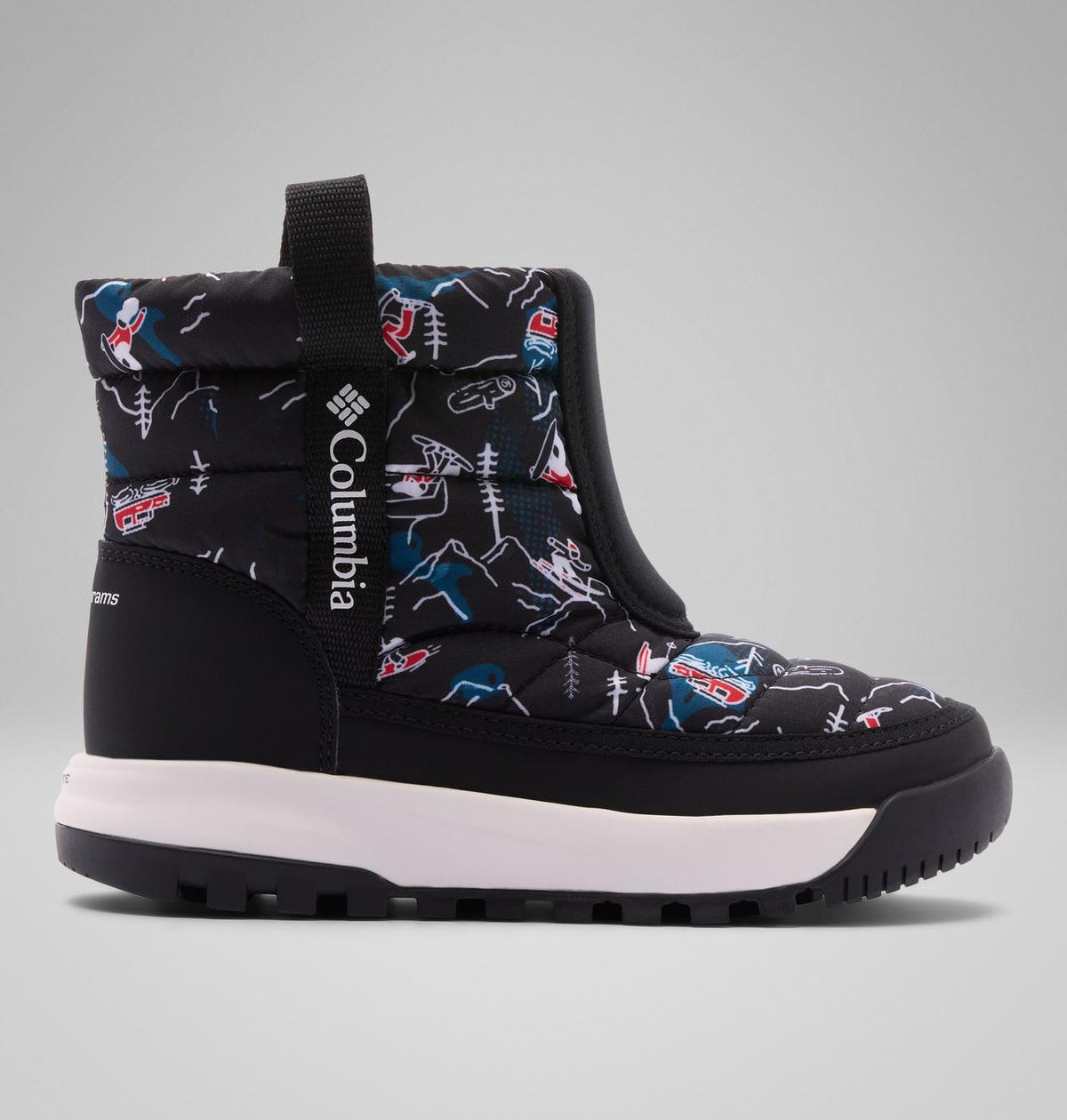 Columbia Kids' Snowtrot Mid Boot  - Black, Black Mountopia