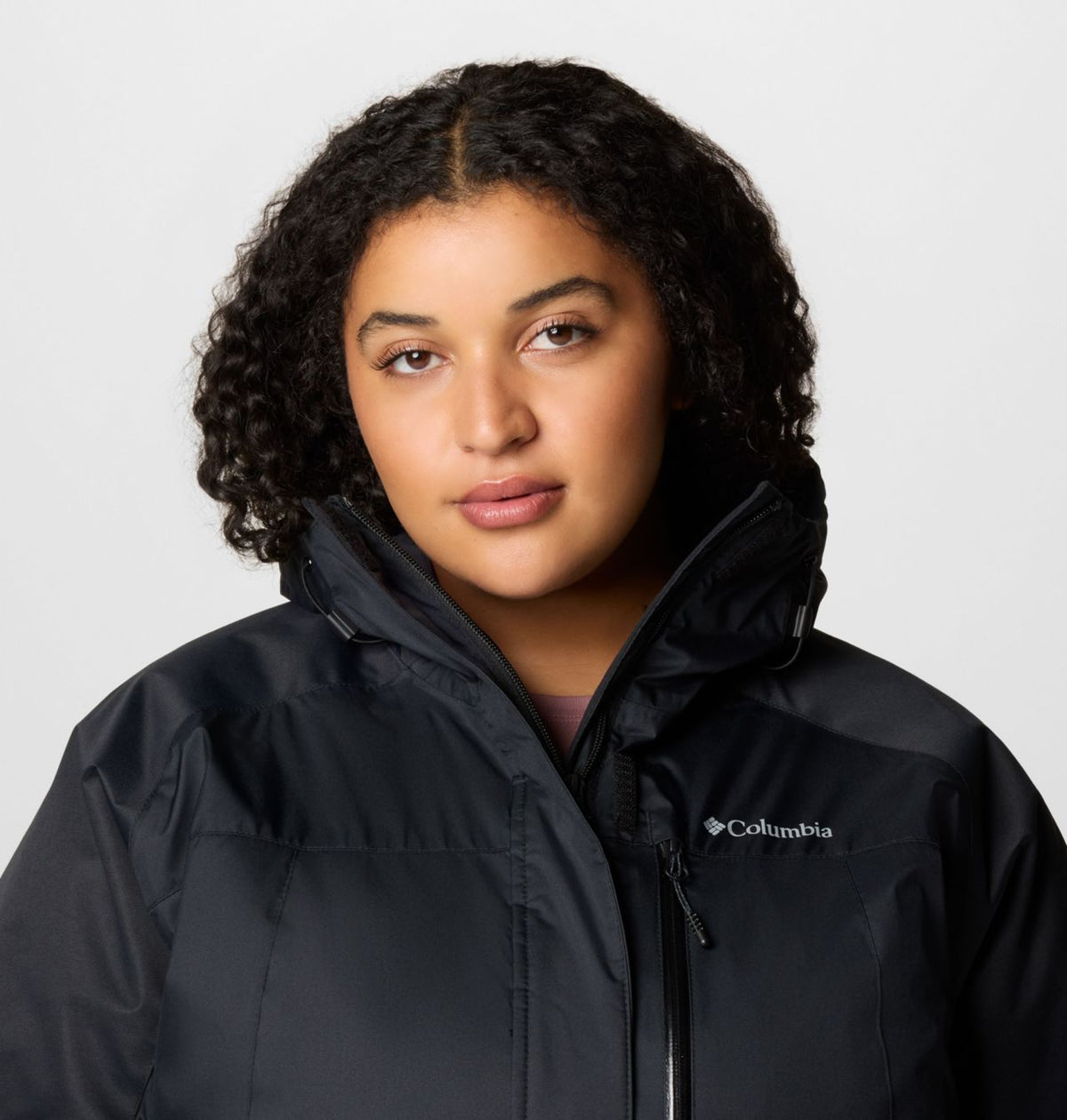 Columbia Women's Snowy Summit™ Insulated Jacket - Plus Size - Black, Black Dobby