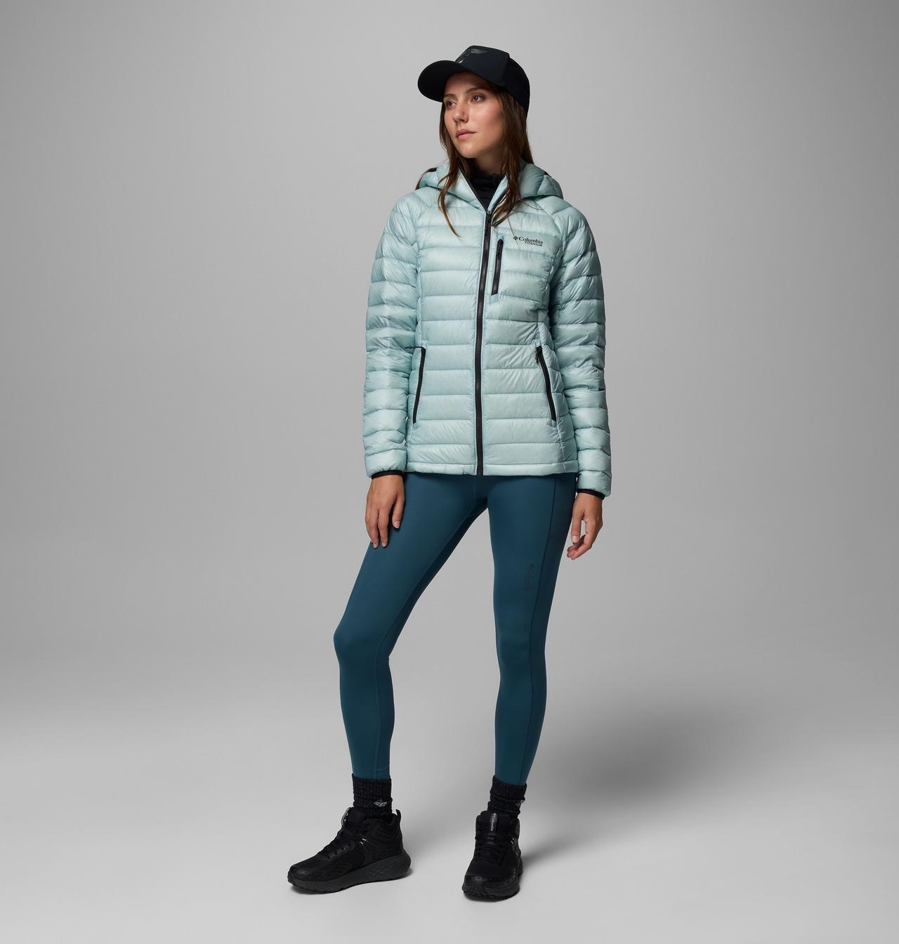 Columbia Women's Arctic Crest™ Down Hooded Jacket - Crushed Blue