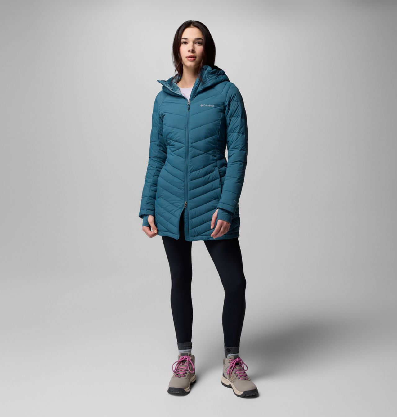 Columbia Women's Joy Peak™ II Mid Hooded Jacket- Everblue