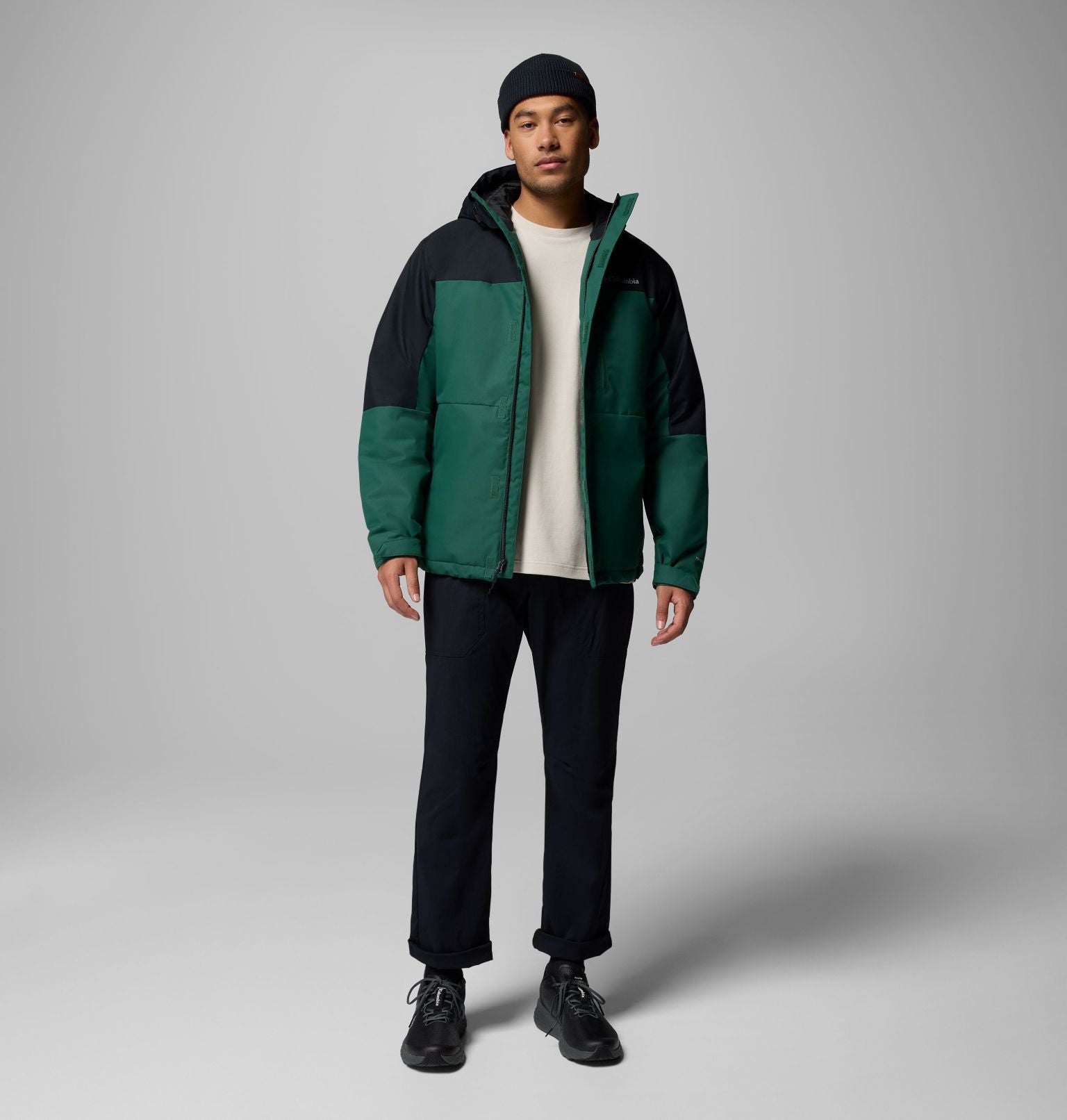 Columbia Men's Hikebound™ II Insulated Jacket - Rain Forest, Black