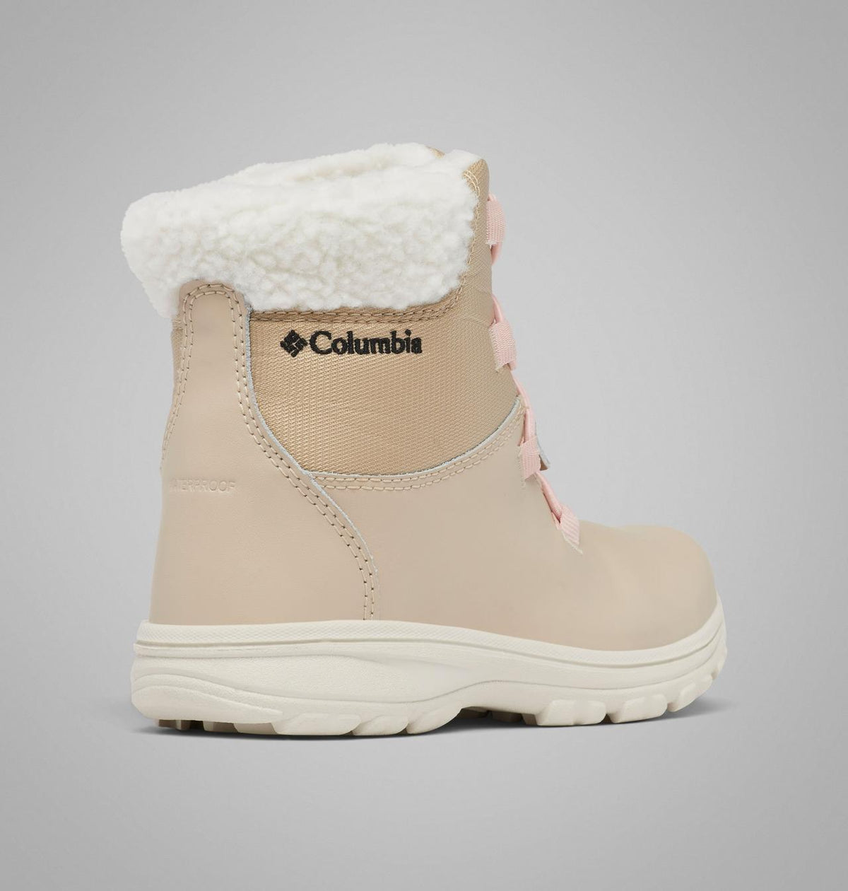 Columbia Big Kids' Moritza Boot  - Ancient Fossil, Dusty Pink