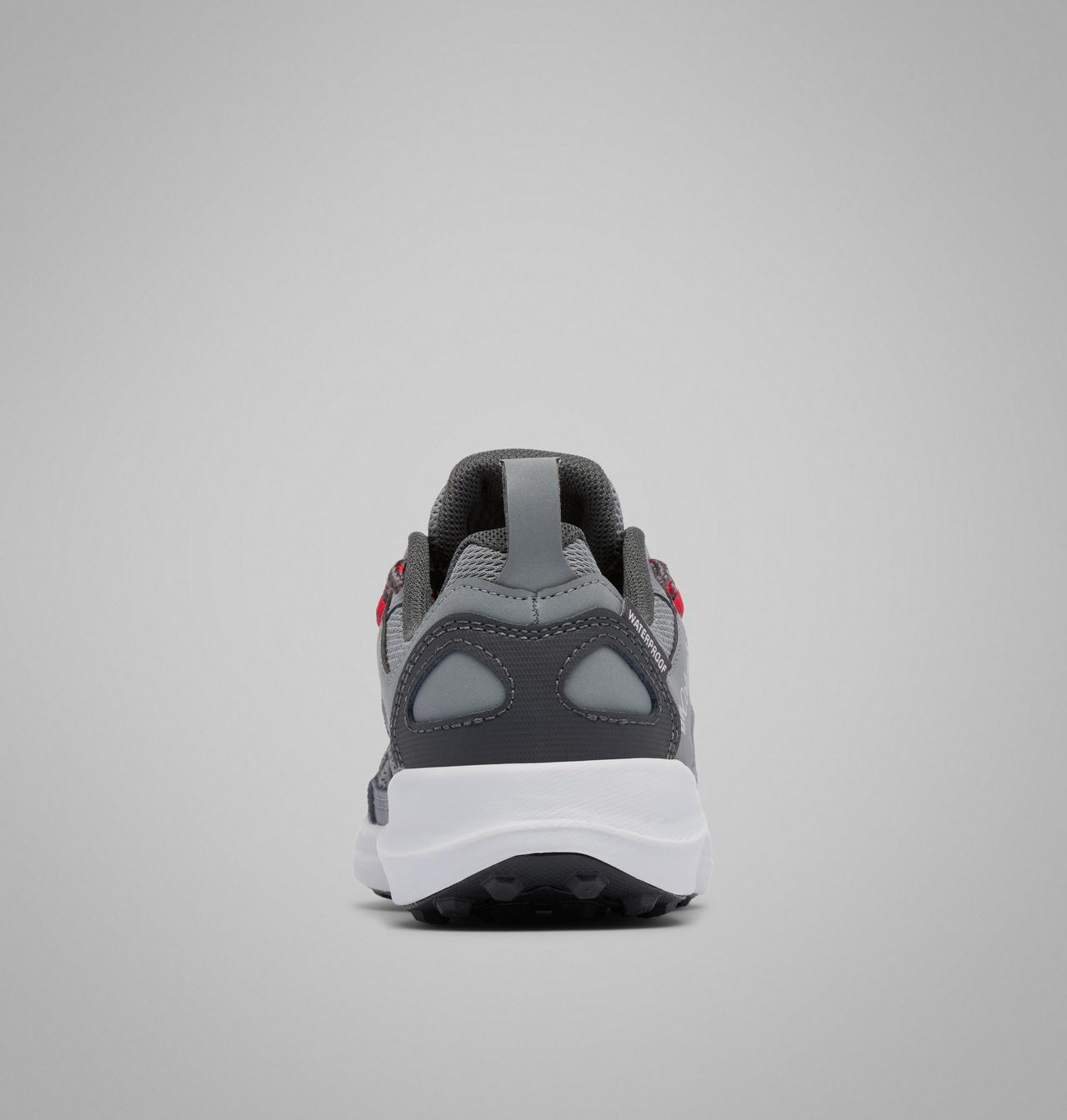 Columbia Big Kids' Peakfreak Rush Waterproof Shoe  - Ti Grey Steel, Mountain Red