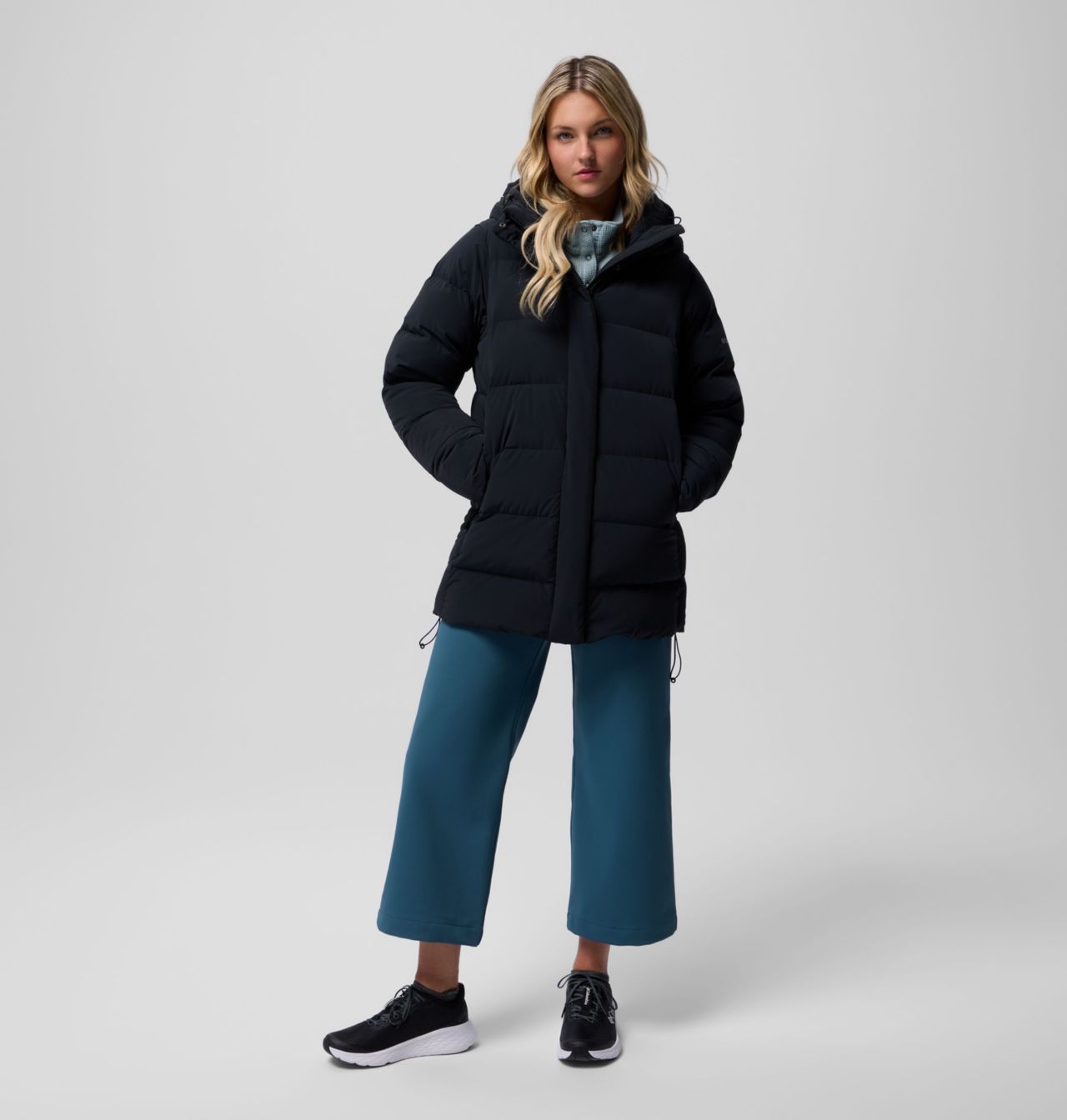 Columbia Women's Amaze Puff™ Mid Hooded Jacket-  Black