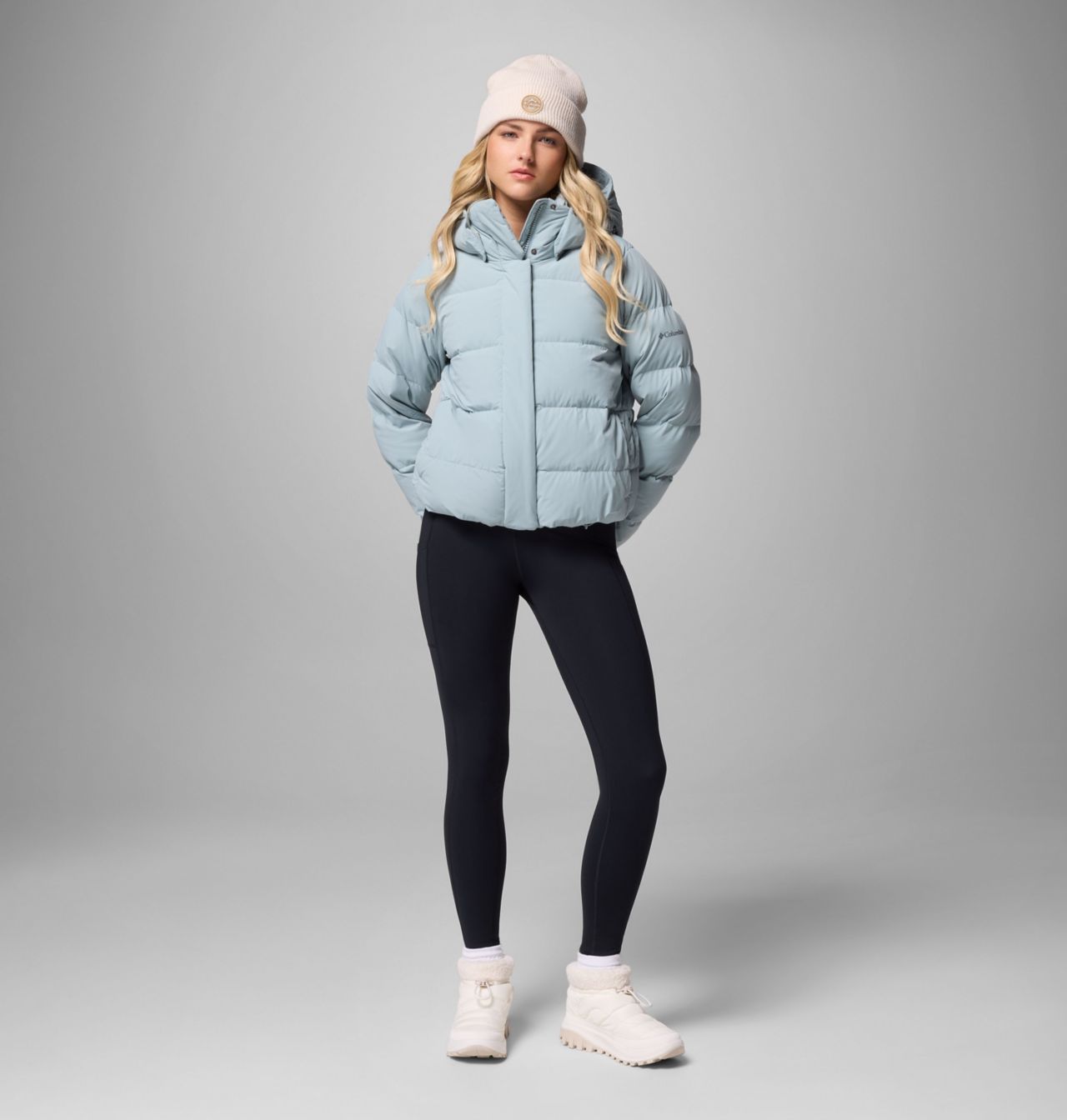Columbia Women's Amaze Puff™ Hooded Jacket- Crushed Blue