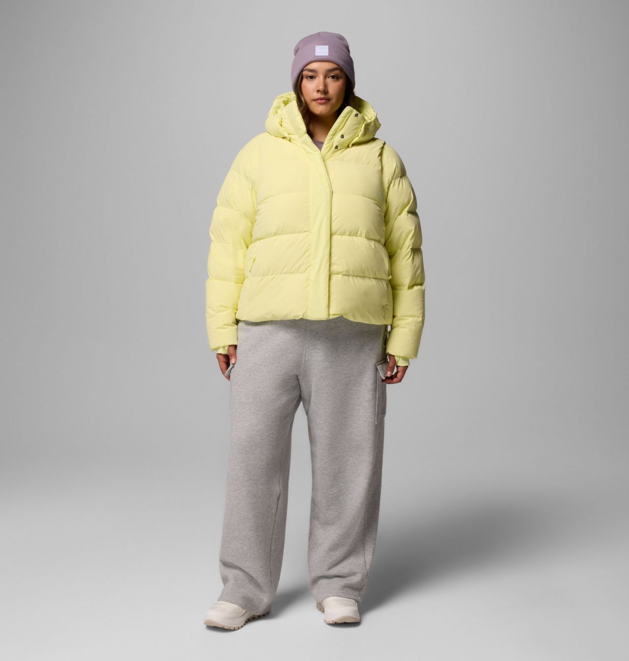 Columbia Women's Amaze Puff™ Hooded Jacket - Plus Size- Citron Haze-