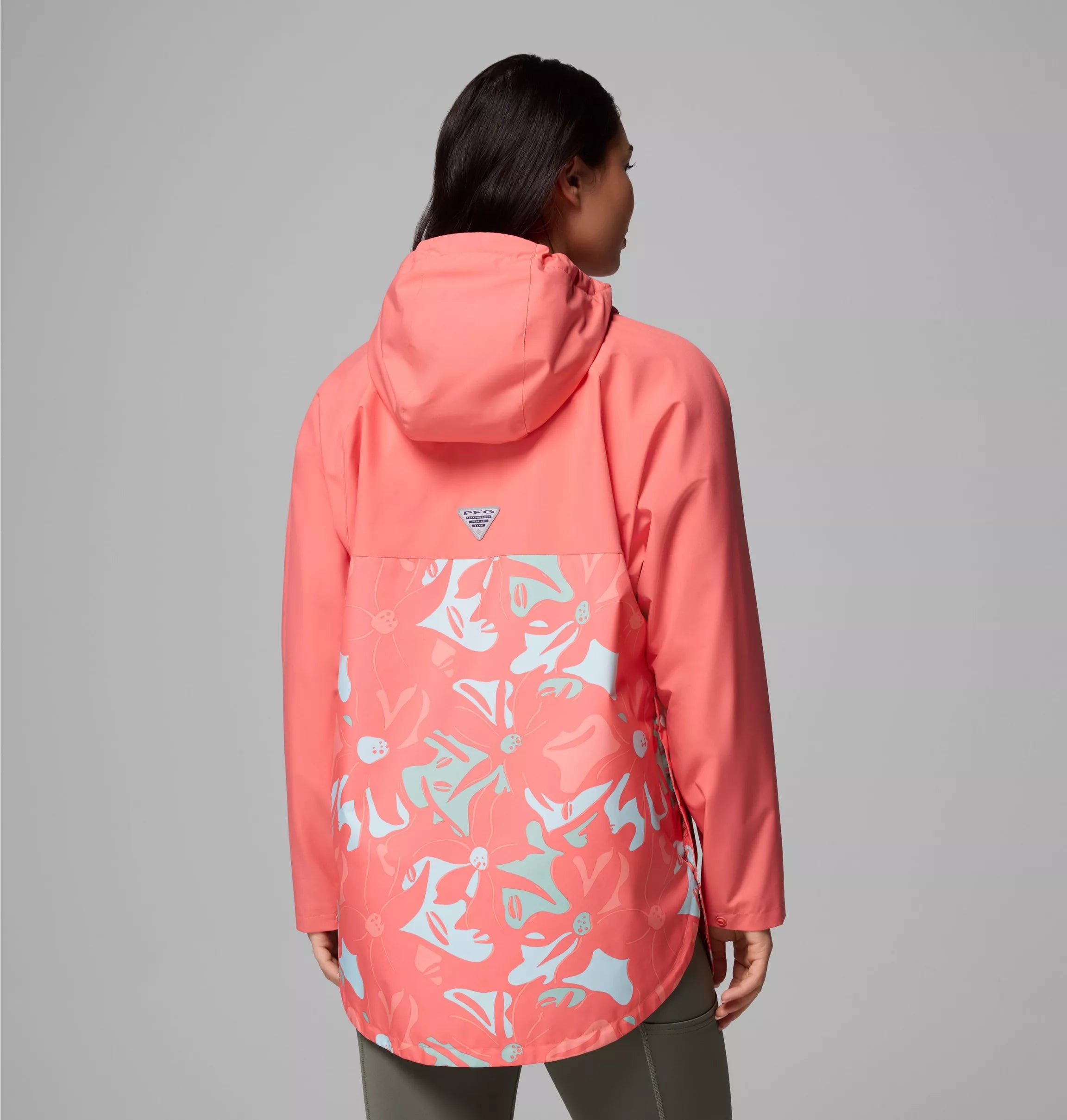 Columbia Women's PFG Open Water™ Poncho -  Melonade Floraflauge