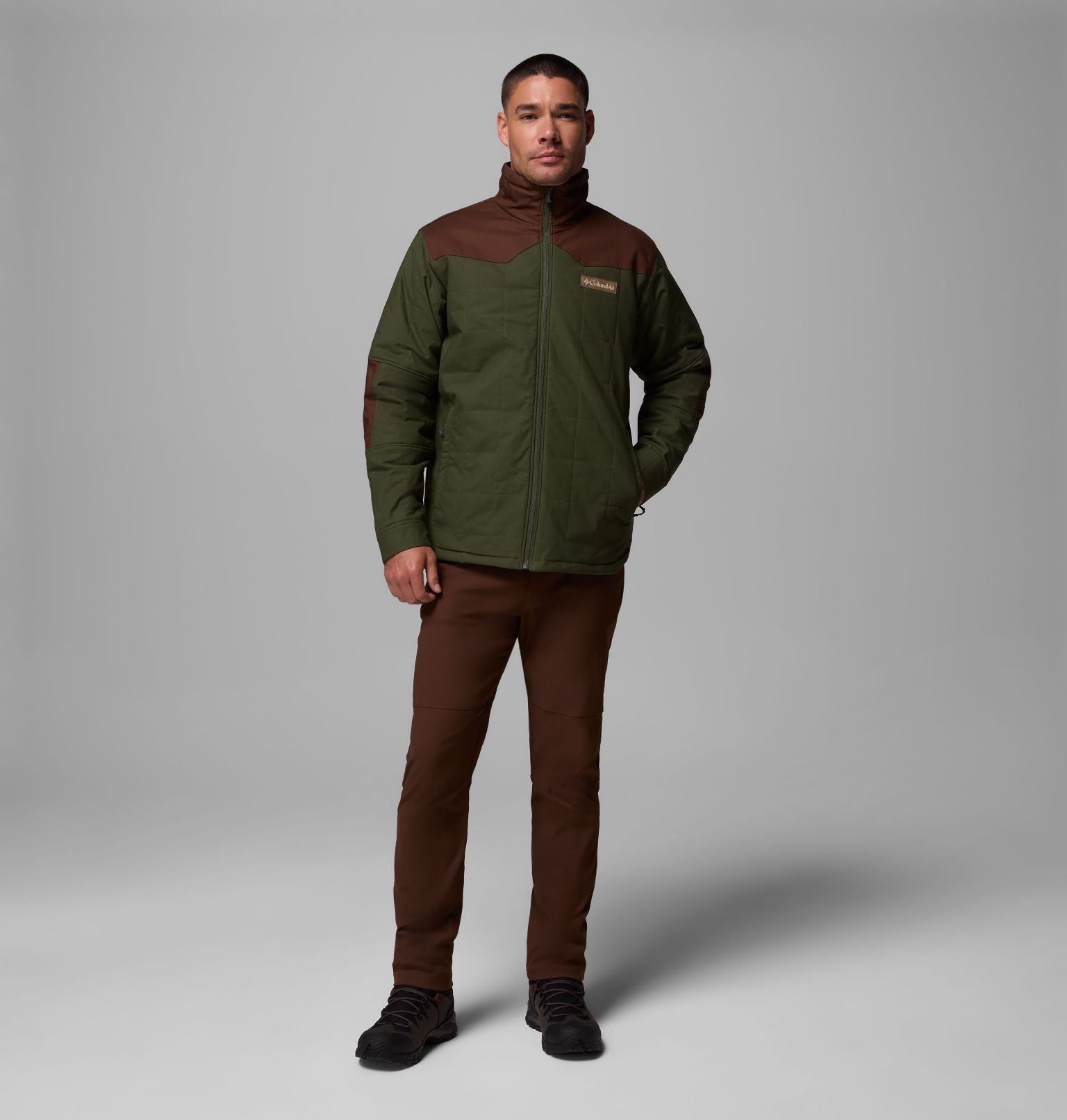 Columbia Men's Saddle Point™ Insulated Jacket -  Surplus Green, Tobacco