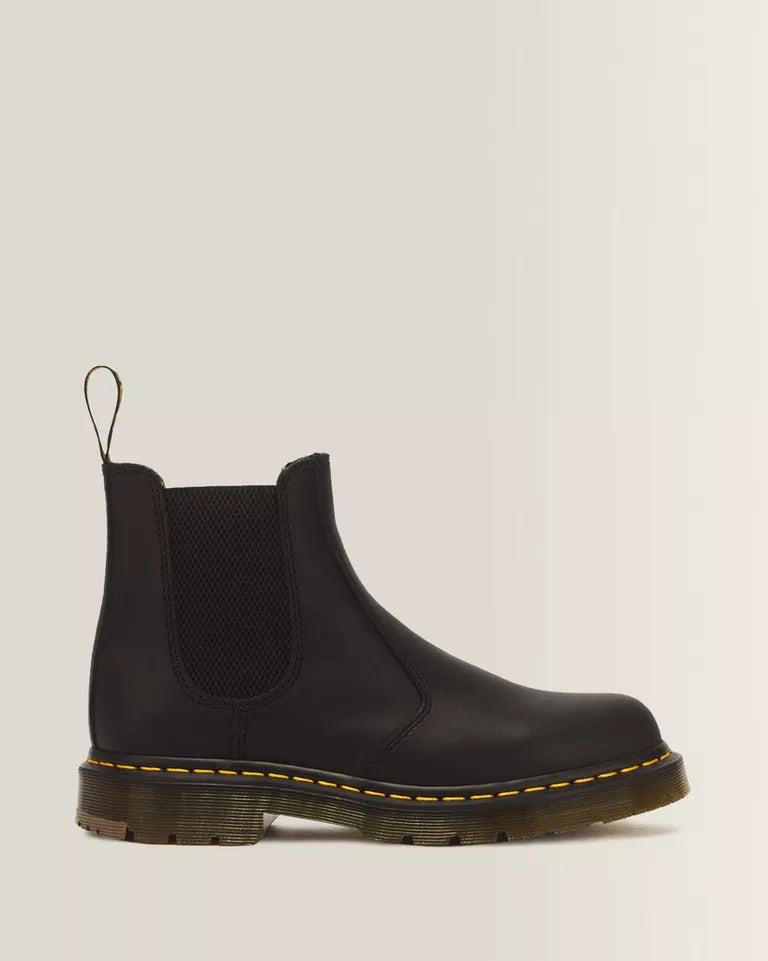 Dr. Martens Women 2976 Slip Resistant Leather Chelsea Boots - Black — Industrial Full Grain