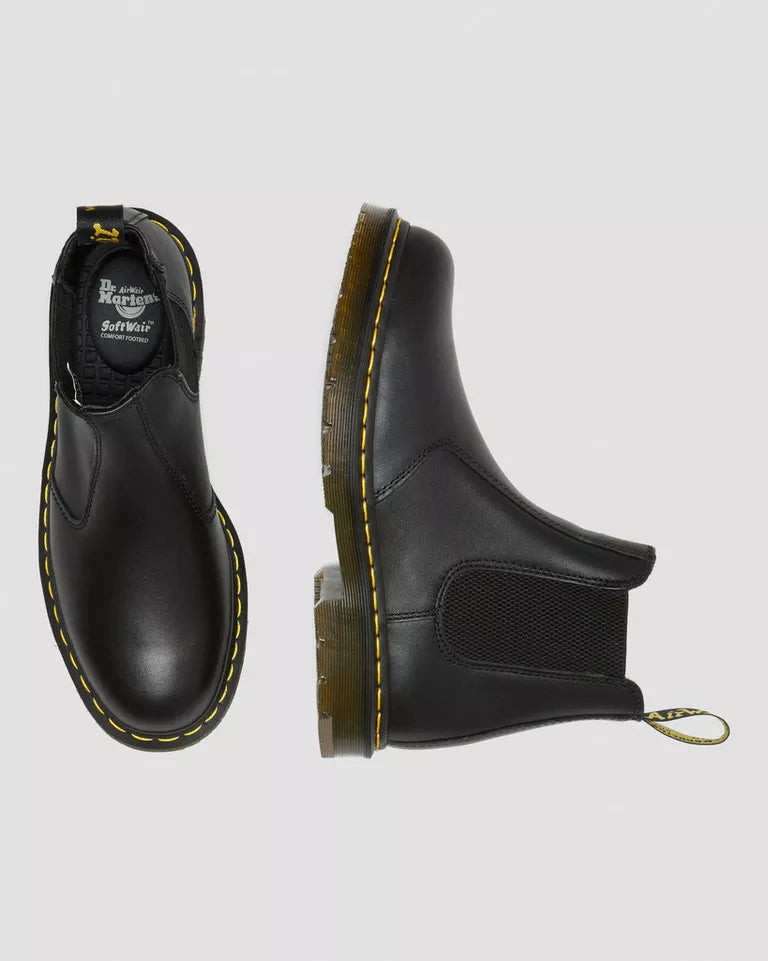 Dr. Martens Women 2976 Slip Resistant Leather Chelsea Boots - Black — Industrial Full Grain