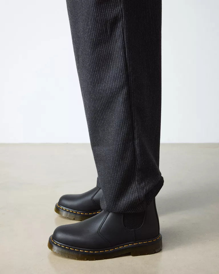 Dr. Martens Women 2976 Slip Resistant Leather Chelsea Boots - Black — Industrial Full Grain