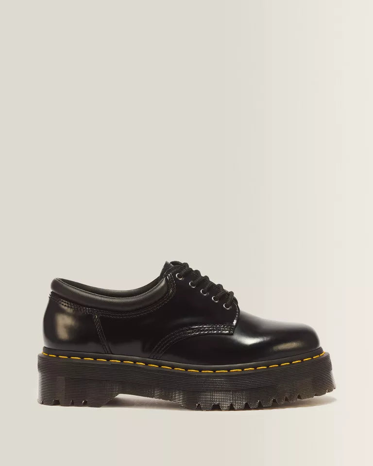 Dr. Martens Men 8053 Leather Platform Casual Shoes  -  Black — Polished Smooth