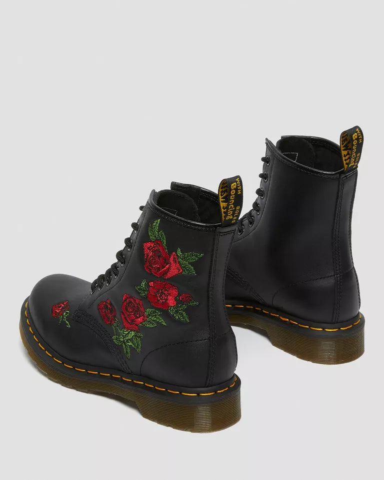 Dr. Martens Women 1460 Vonda Floral Leather Lace Up Boots - Black — Softy T