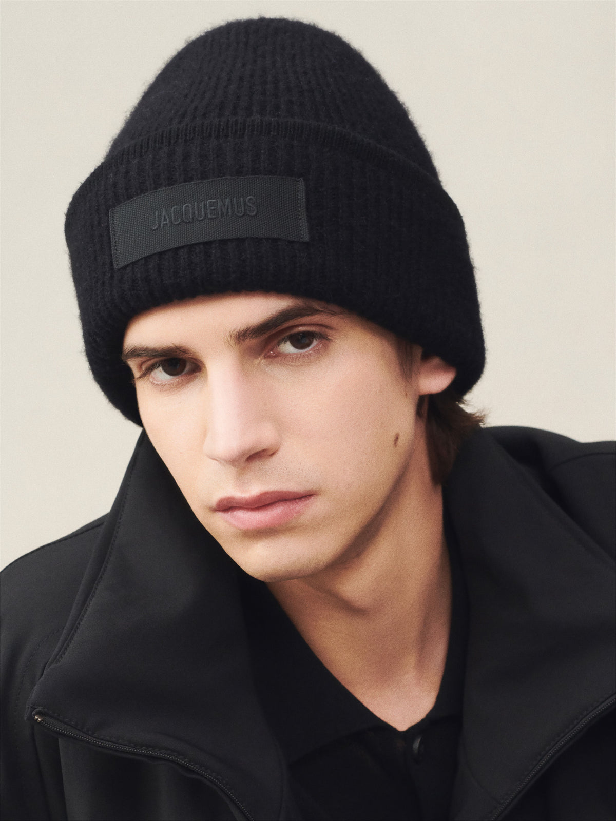 JACQUEMUS 'The Gros Grain' Beanie - Black