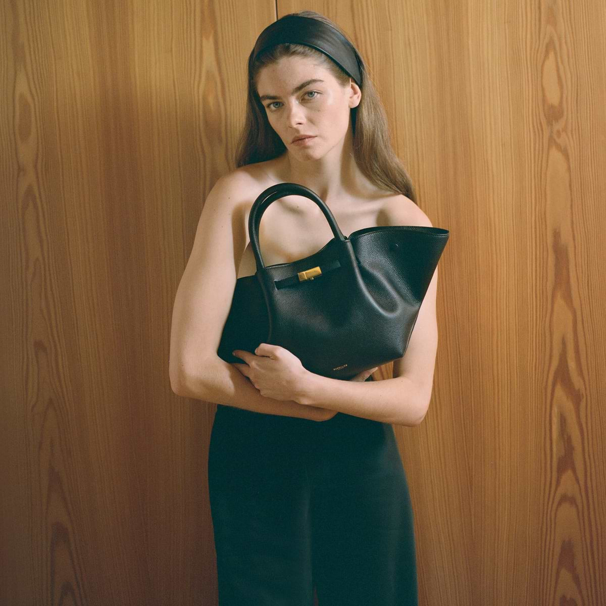 DeMellier The Midi New York-Black Small Grain