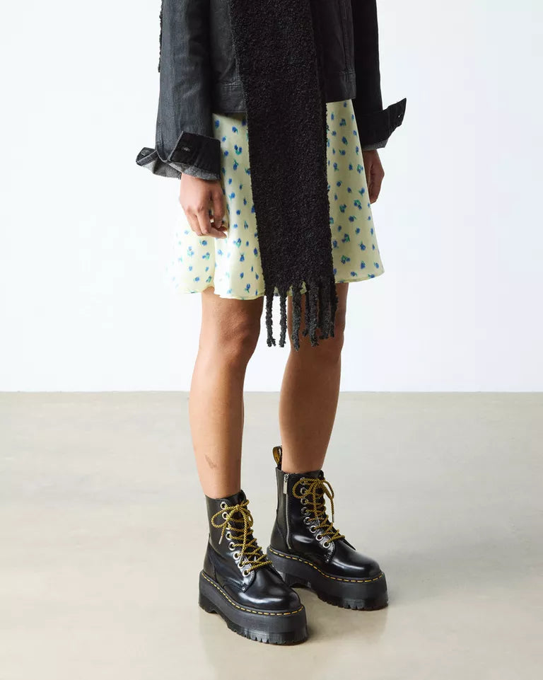 Dr. Martens Jadon Max Boot Women's Platforms  - BLACK BUTTERO