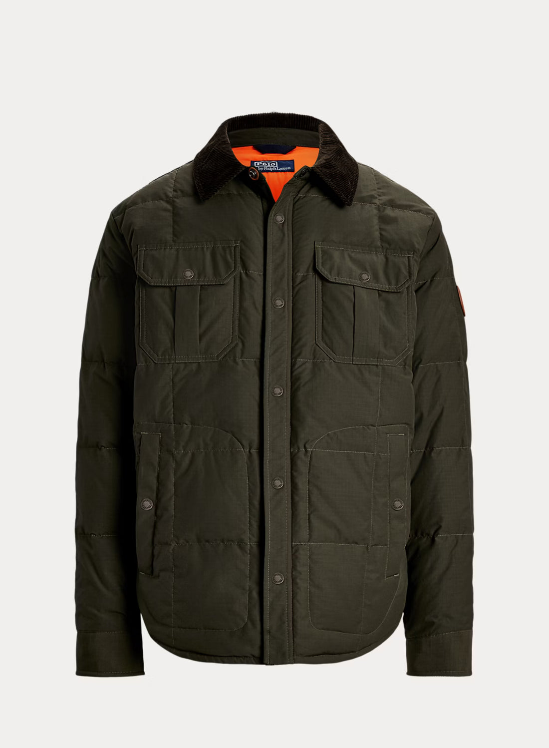 Ralph Lauren Erkek Fleece-Lined Ripstop Down Shirt Jacket