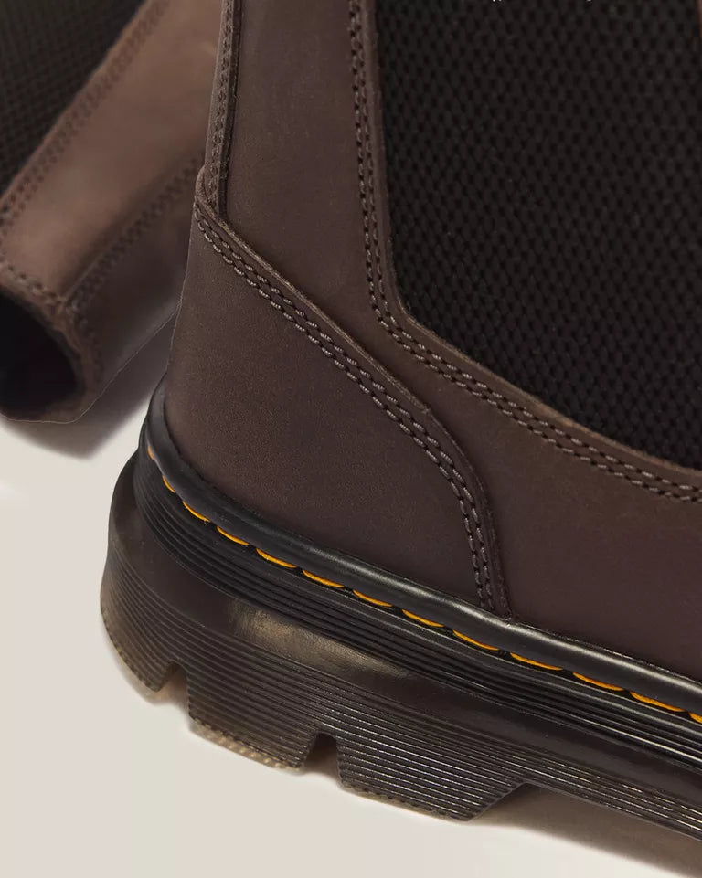 Dr. Martens Men Embury Crazy Horse Leather Casual Boots  -  Brown — Crazy Horse