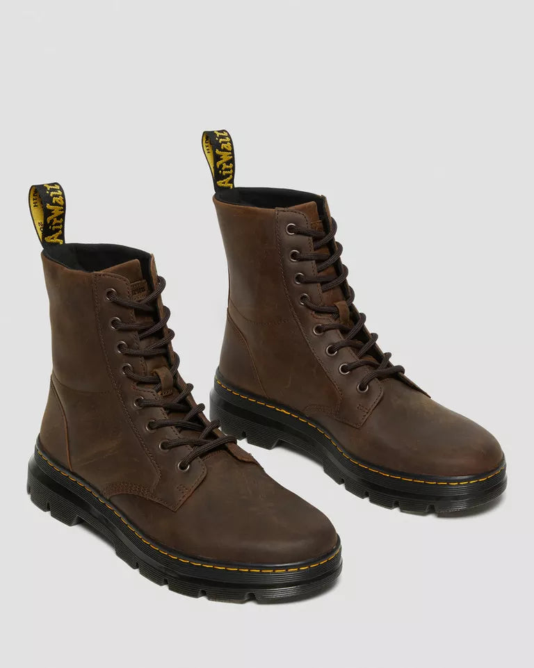 Dr. Martens Women Combs Crazy Horse Leather Casual Boots - Brown — Crazy Horse
