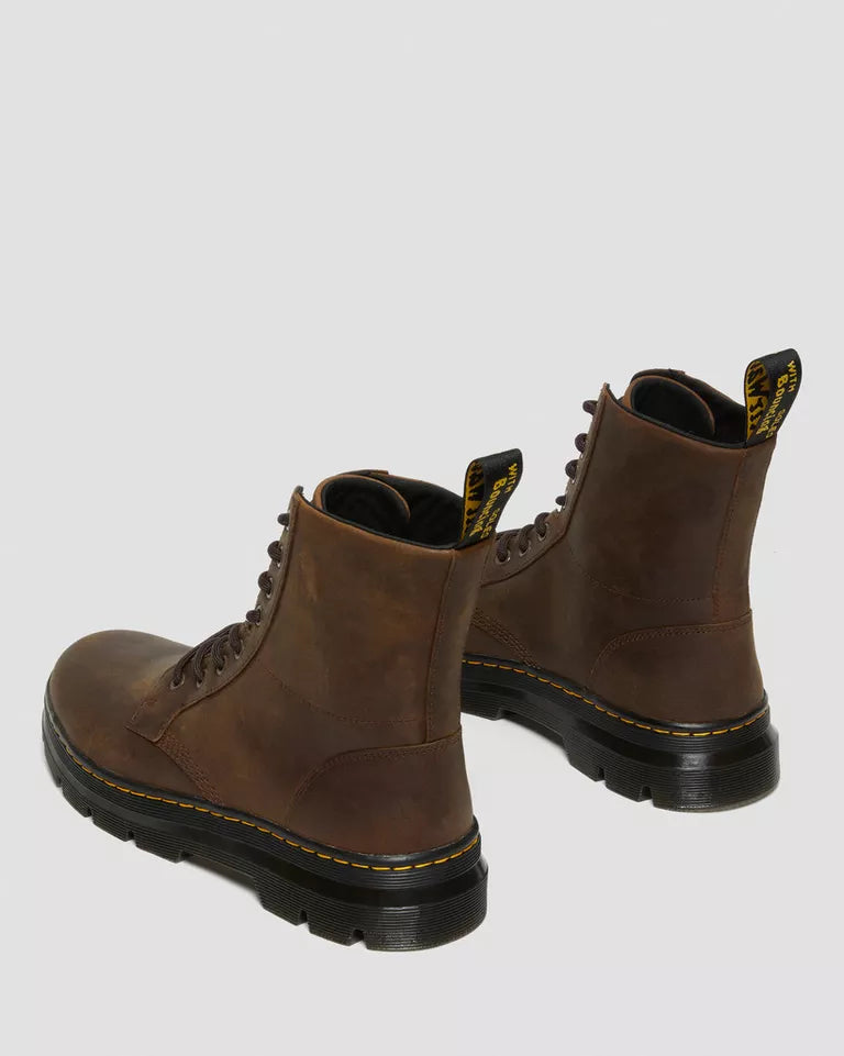 Dr. Martens Women Combs Crazy Horse Leather Casual Boots - Brown — Crazy Horse