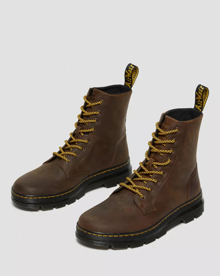 Dr. Martens Women Combs Crazy Horse Leather Casual Boots - Brown — Crazy Horse