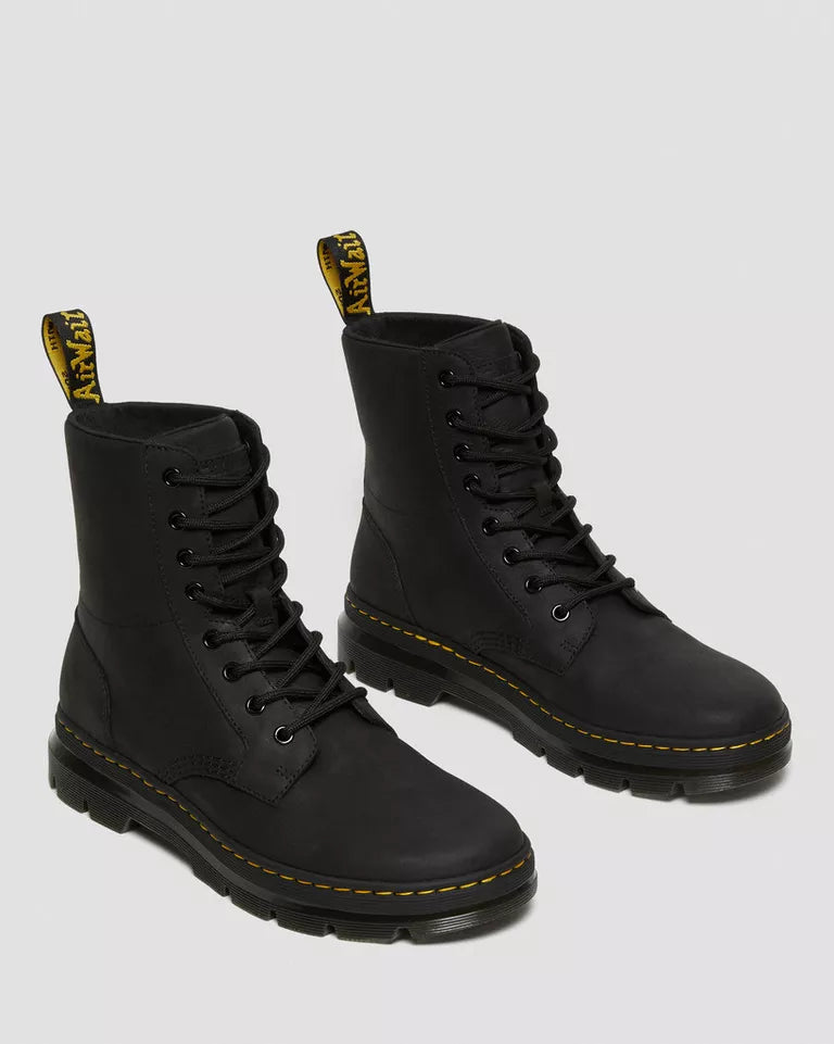 Dr. Martens Women Combs Leather Casual Boots - Black — Wyoming
