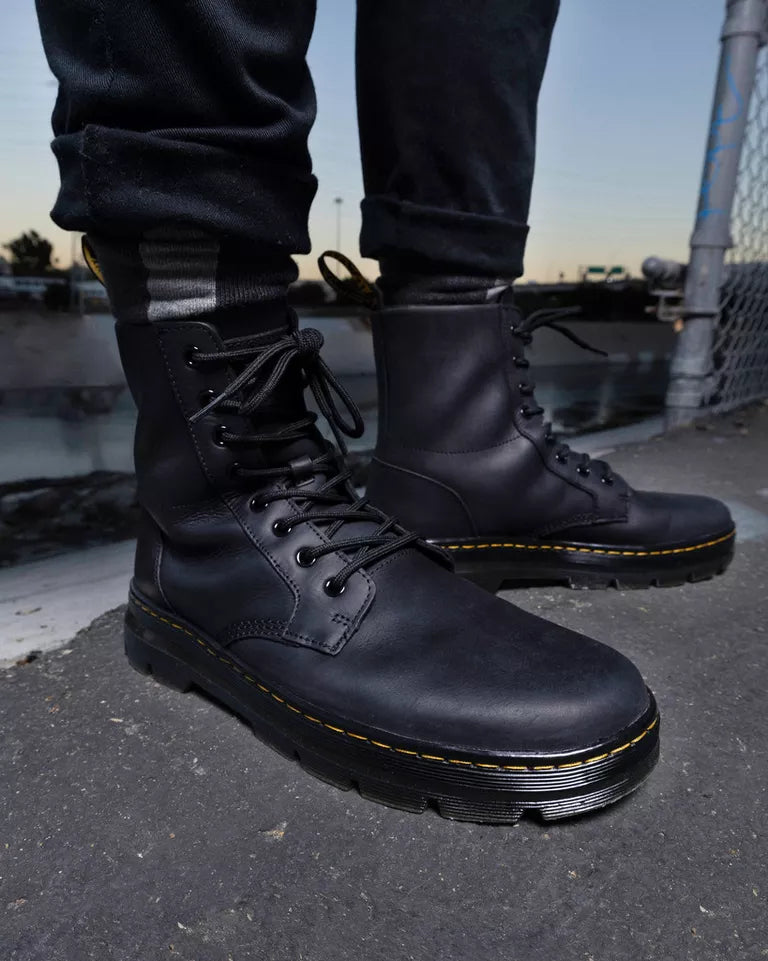 Dr. Martens Women Combs Leather Casual Boots - Black — Wyoming