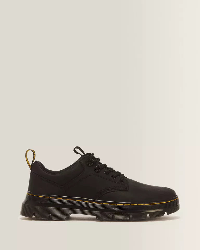 Dr. Martens Men Reeder Wyoming Leather Utility Shoes  - Black — Wyoming