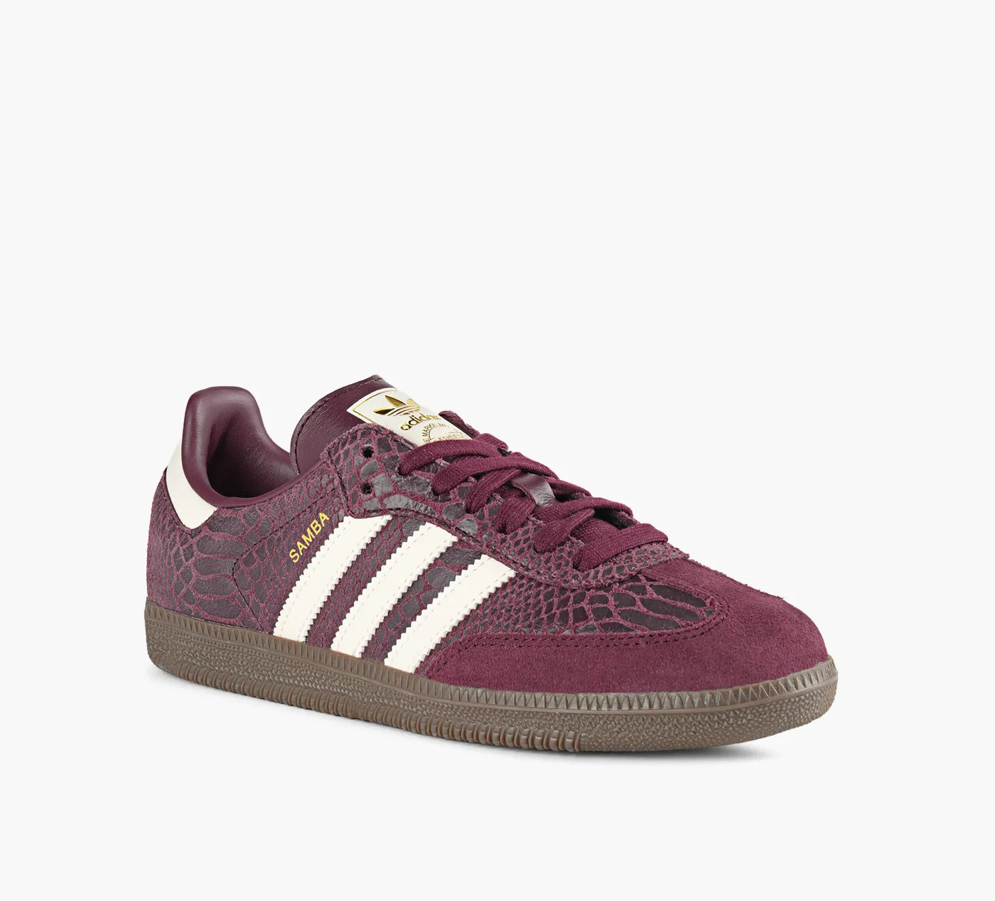 Adidas Samba OG Maroon / Cream White / Gold Metallic