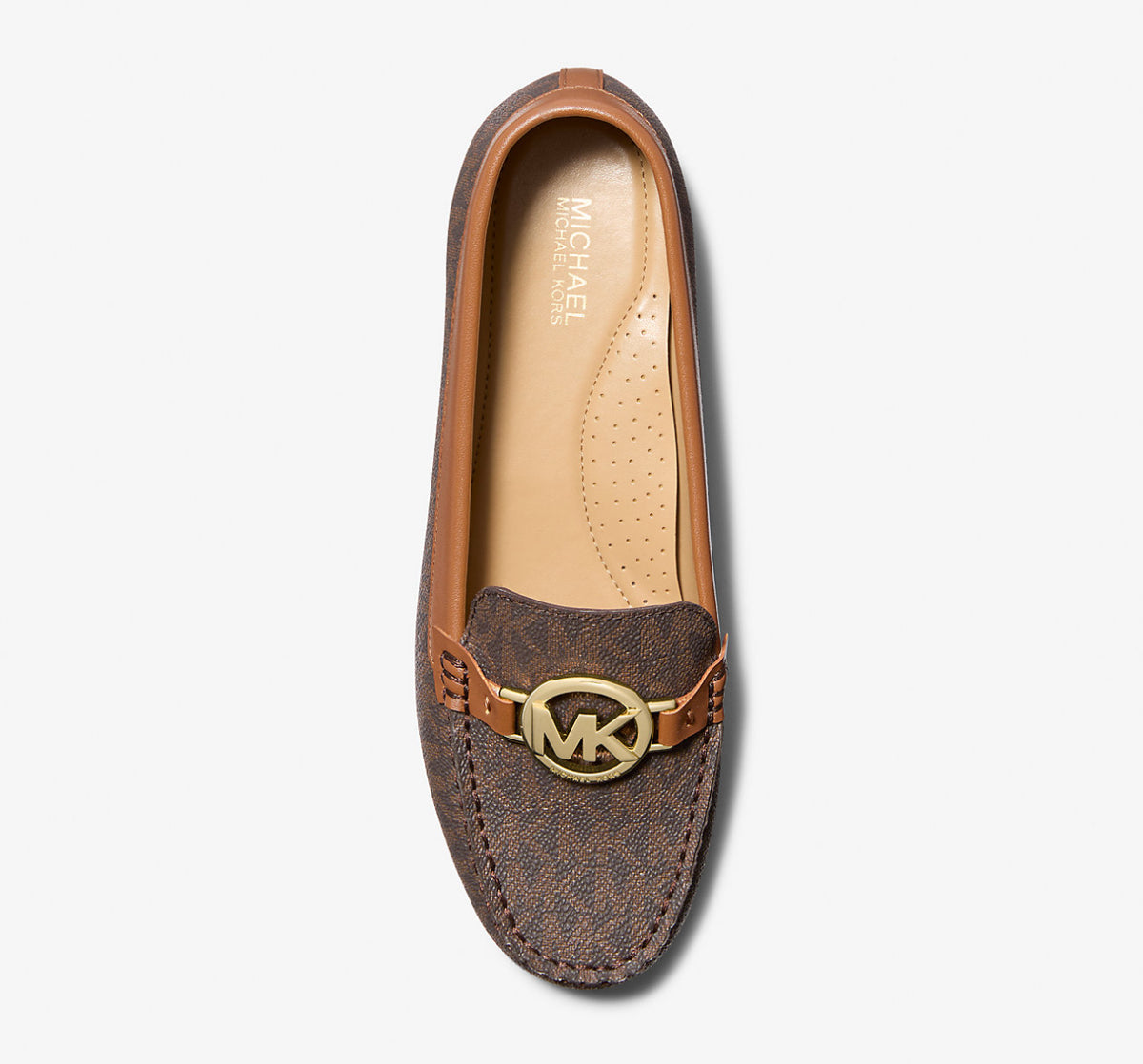 Michael Kors Fulton Signature Logo Moccasin- Brown