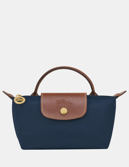 Longchamp Le Pliage Original Pouch With Handle - Navy