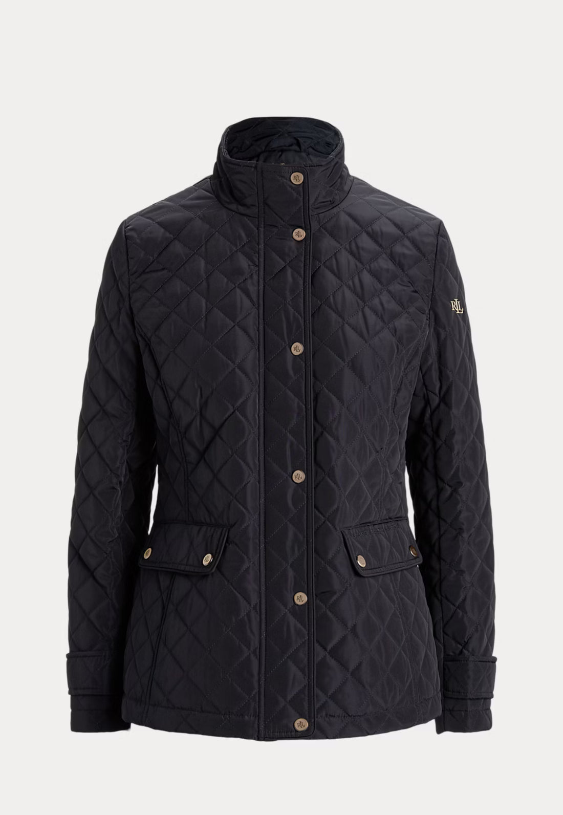 Ralph Lauren Diamond-Quilted Mockneck Jacket Dark Navy