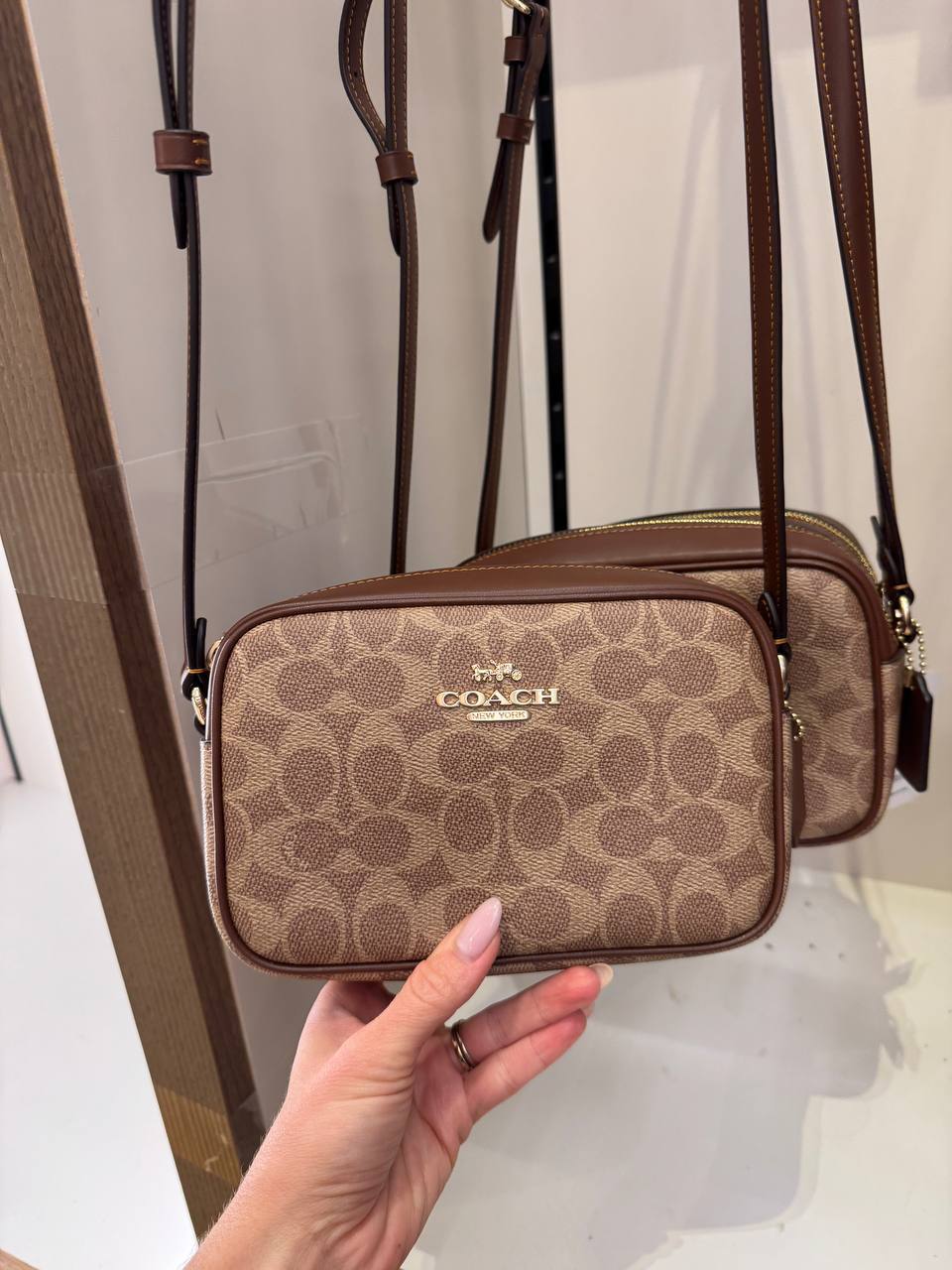 Coach Mini Jamie Camera Bag In Signature - Gold/Tan/Brown Bag