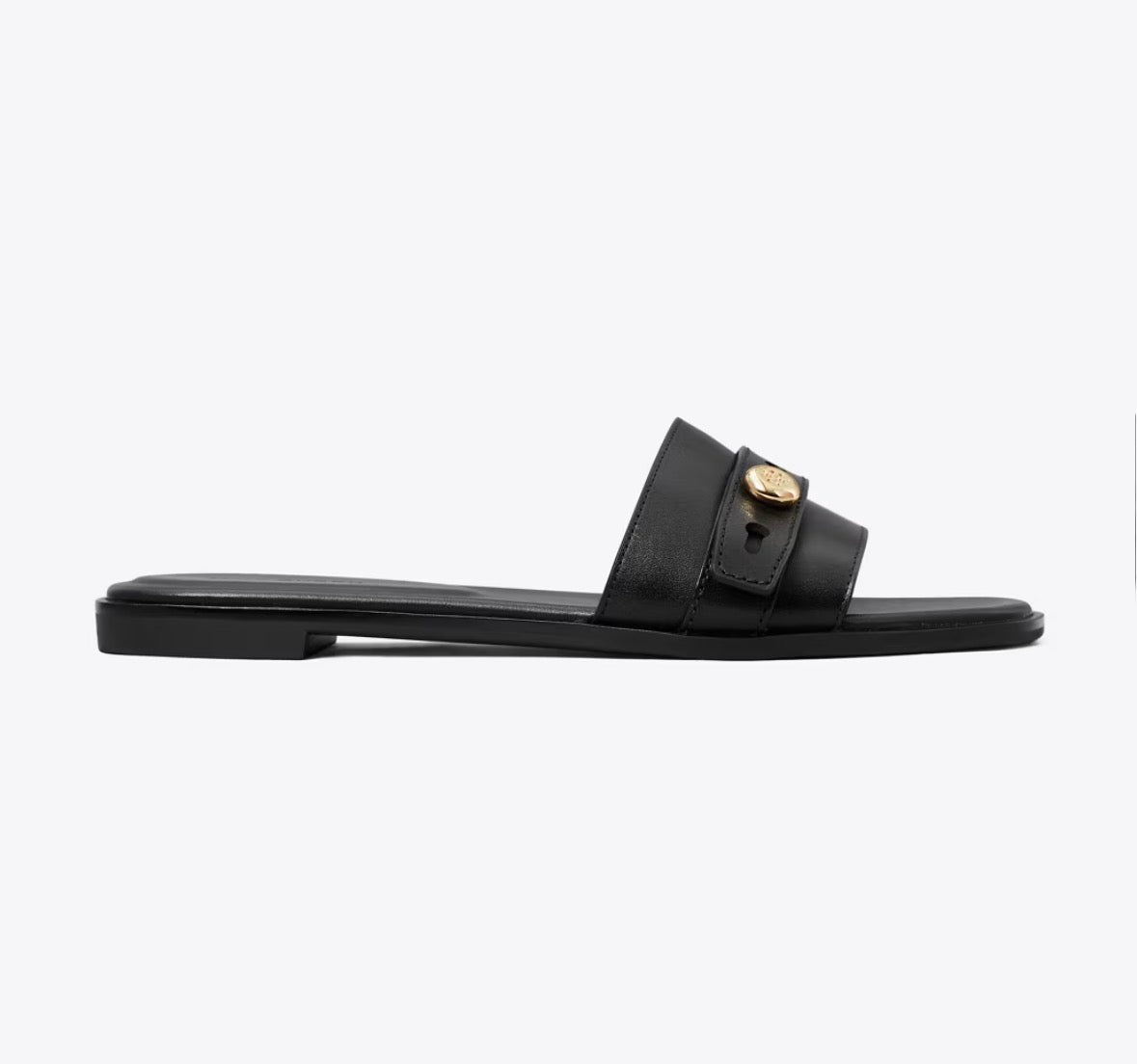 TORY BURCH ROMY SLIDE  - perfect black
