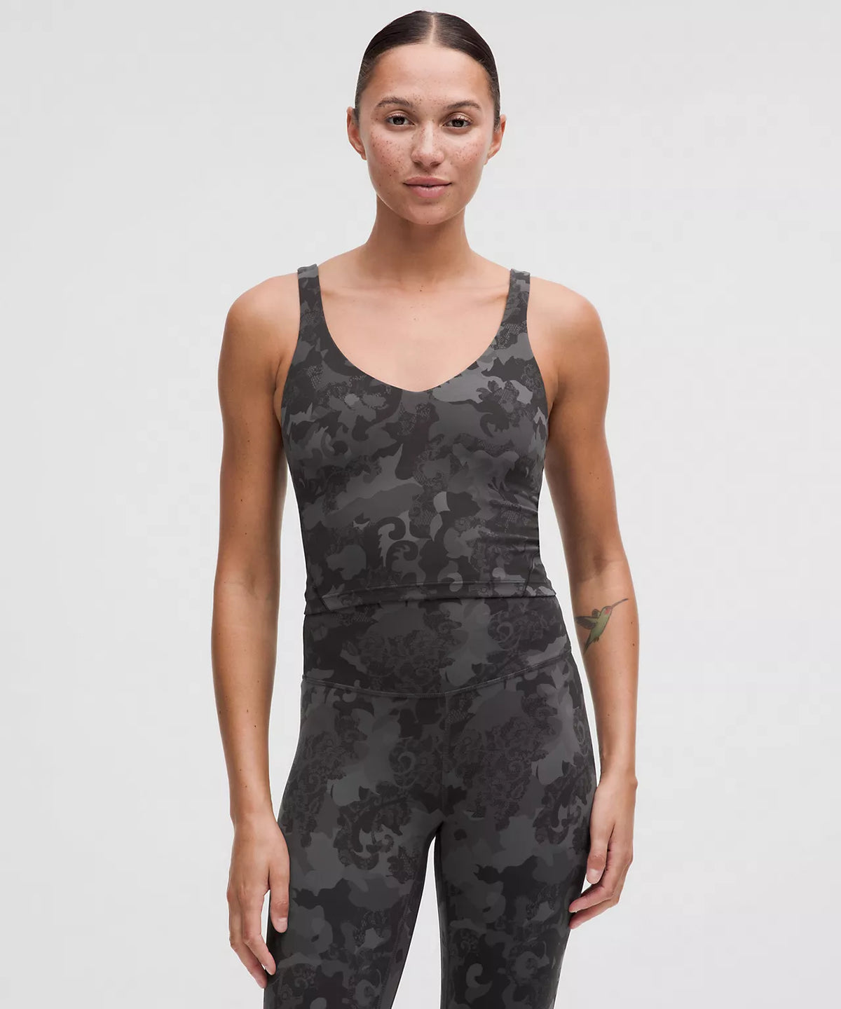 Lululemon Align Tank Top Light Support, A/B Cup   -  Black Multi