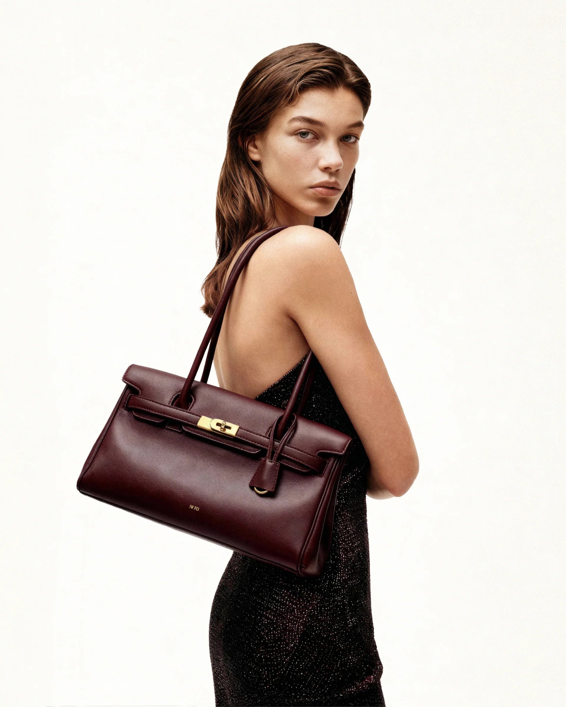 JW PEI Yara Shoulder Bag - Deep Burgundy