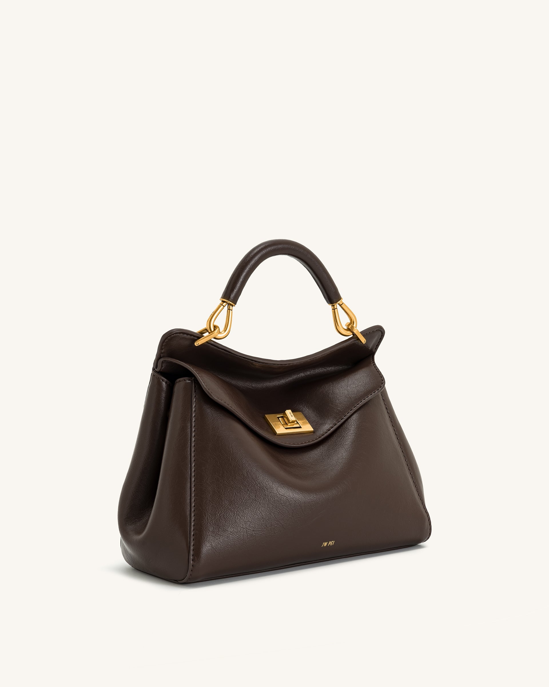 JW PEI Lucia Classic Top Handbag - Dark Brown
