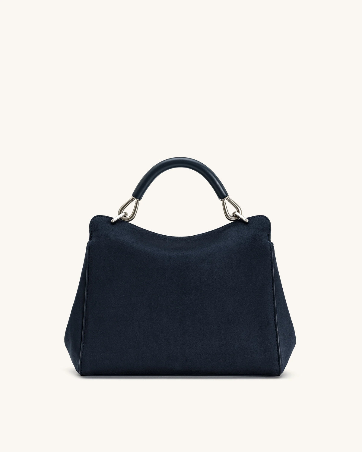 JW PEI Lucia Classic Faux Suede Top Handle Bag - Navy Blue
