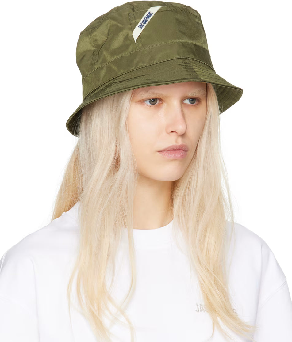 JACQUEMUS Unisex Le Bob Ovalie Bucket-Khaki