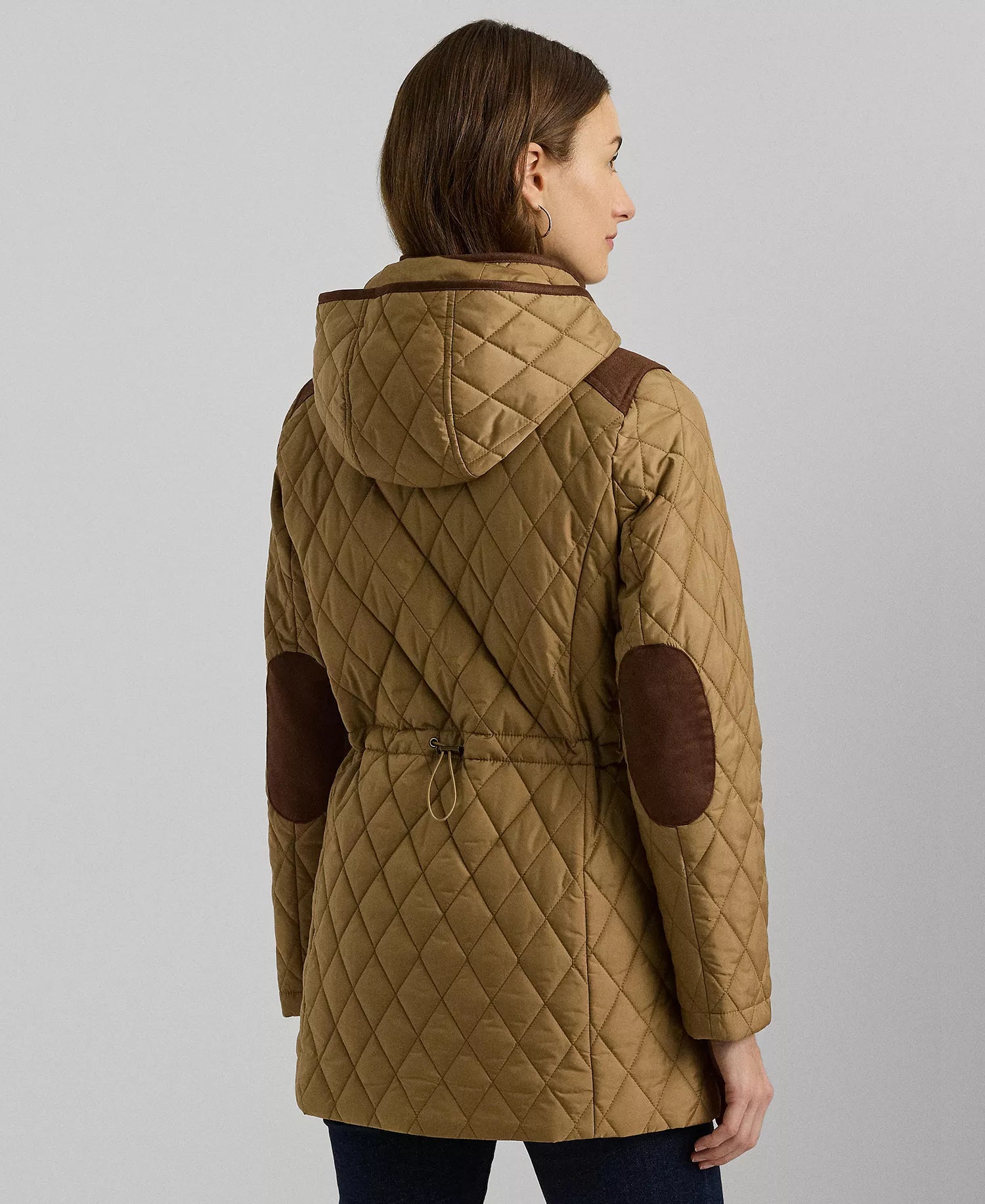 Ralph Lauren Women's Hooded Anorak Quilted Coat - Classic Camel