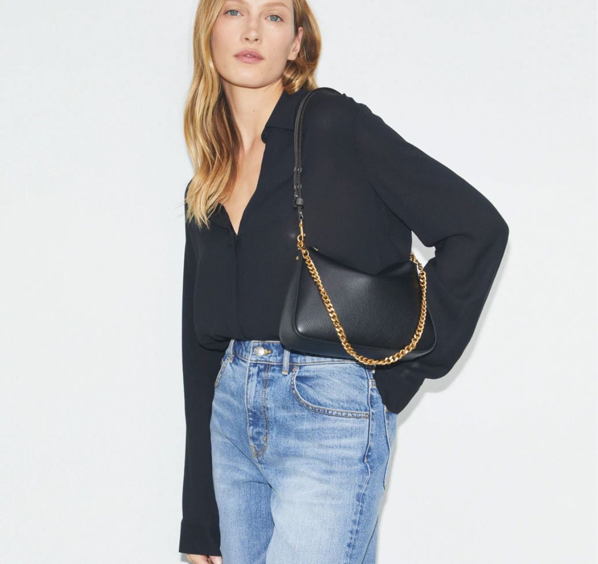TORY BURCH SMALL PERRY SHOULDER BAG BLACK- SEZON